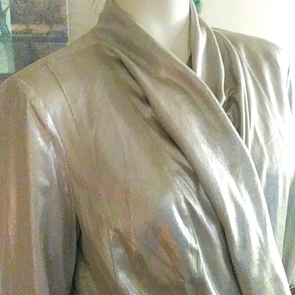 NWT Elloquii Luxurious, Metallic, Draped Jacket - Picture 2 of 8